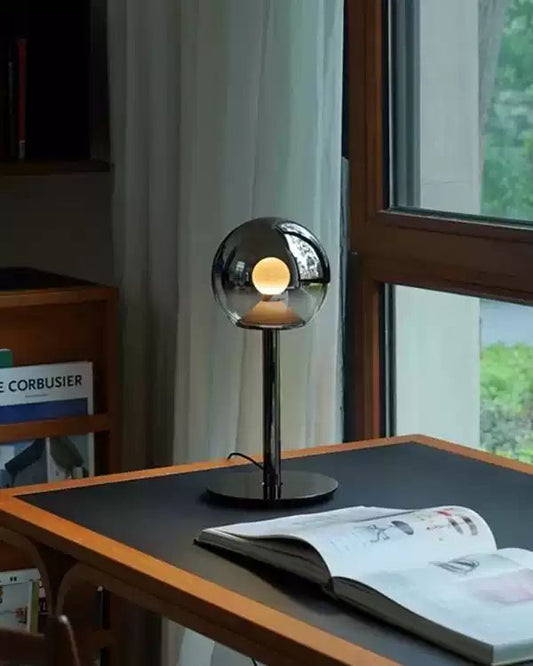 Black Pearl Glass Table Lamp
