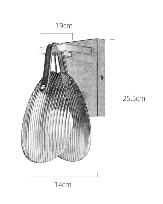 Cicada Glass Wall Lamp