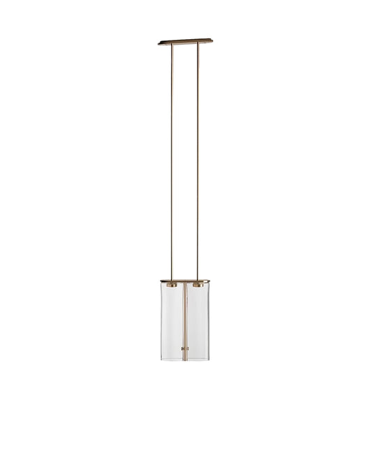 Meyda Glass Pendant Light-Gold