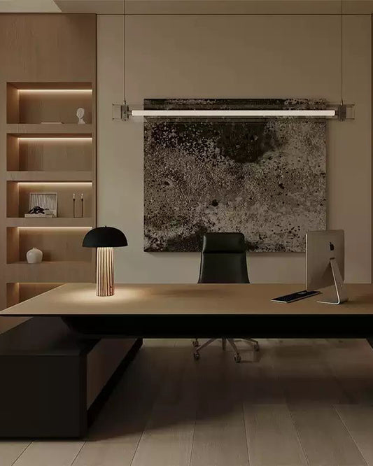 Striped Mushroom Table Lamp