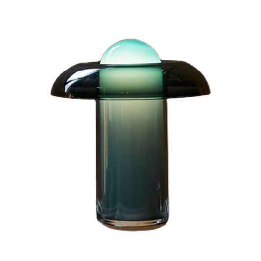 Emerald Glass Table Lamp