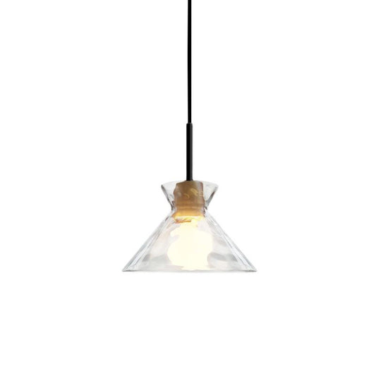Vintage Glass Pendant Light-A