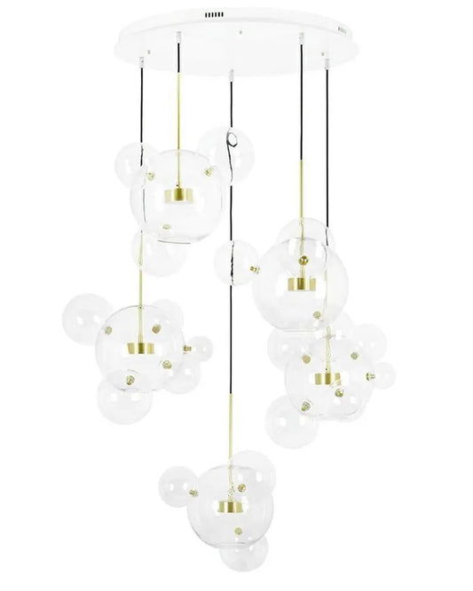 Soap Bubbles Clear Glass Circular Chandelier