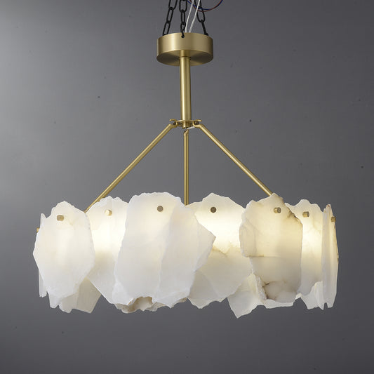 Luce Alabaster Pendant Light-A