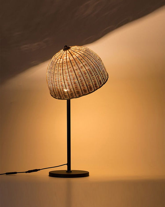 Bamboo Hat Table Lamp - B