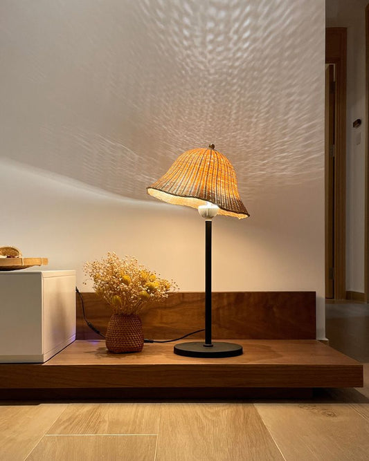 Bamboo Hat Table Lamp - C