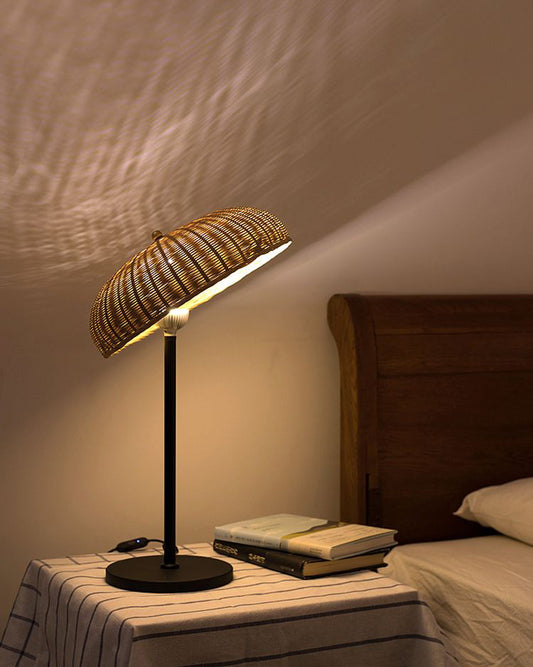 Bamboo Hat Table Lamp - D