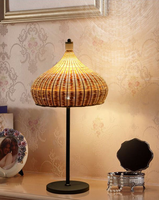 Bamboo Hat Table Lamp - E