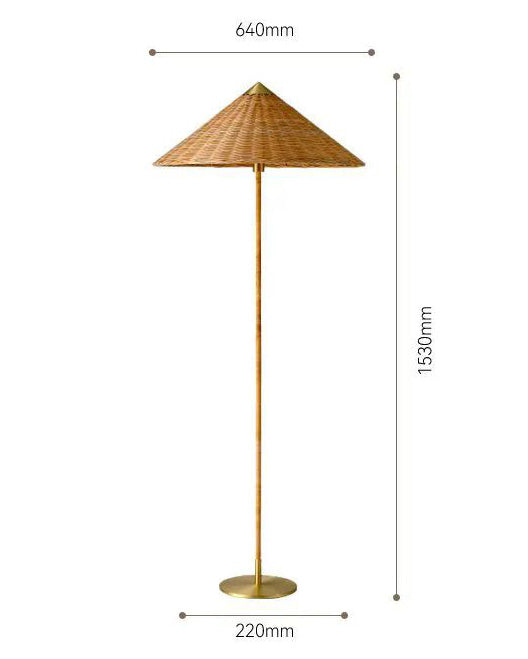 Bamboo Weaving Floor Lamp