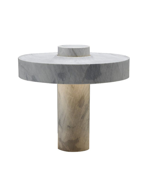 Cylindrical Marble Table Lamp