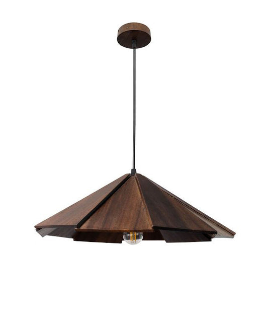 Fan-Leaf Walnut Pendant Light