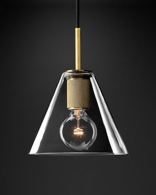 Funnel Glass Pendant Light