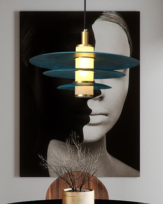 Luca Brass Pendant Light-3 Layers