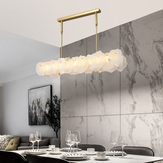 Luce Alabaster Pendant Light-B