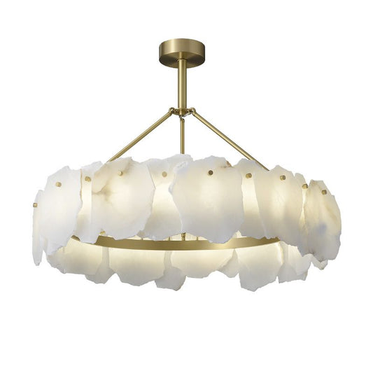 Luce Alabaster Pendant Light-A