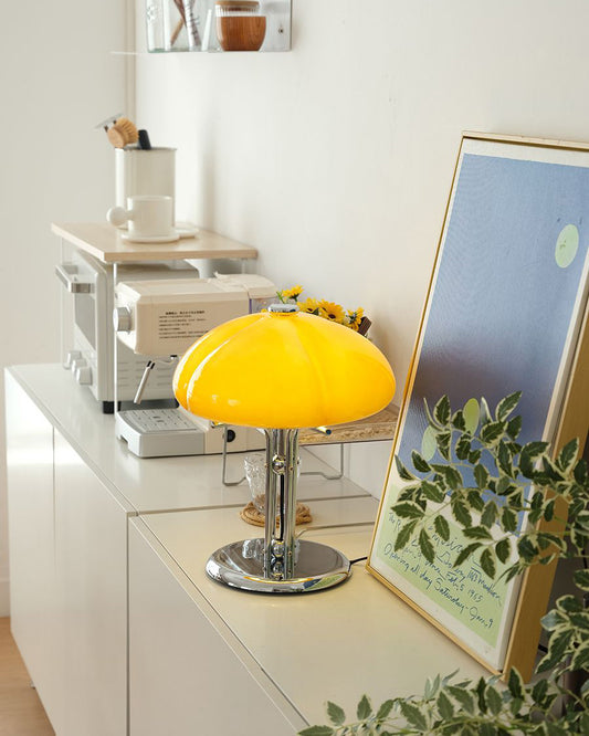 Mushroom Glass Table Lamp