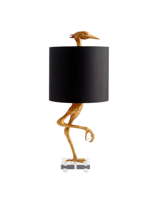 Ostrich Crystal Table Lamp