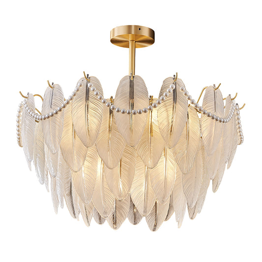 Pearl Feather Pendant Light