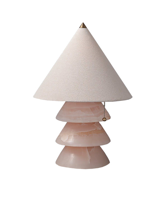 Pine Tower Marble Table Lamp