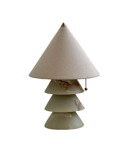 Pine Tower Marble Table Lamp