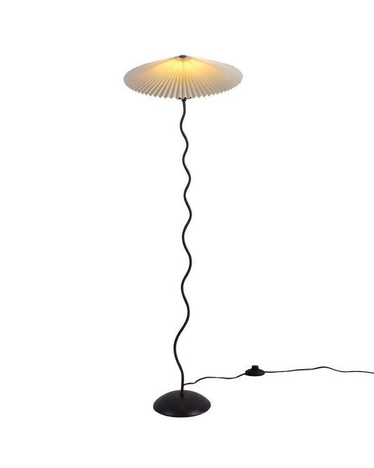 Pleated Fabric Floor Lamp