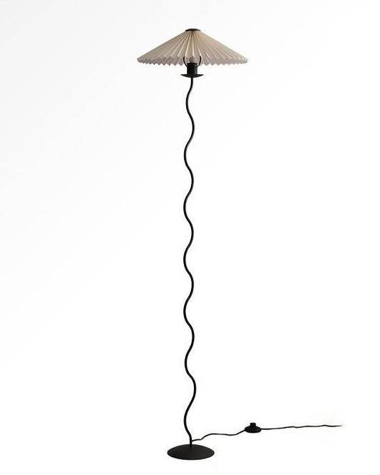 Pleated Fabric Floor Lamp