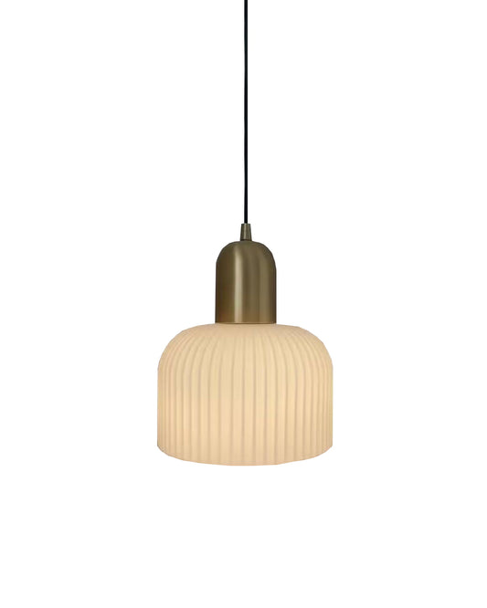 Pleated Glass Pendant Light