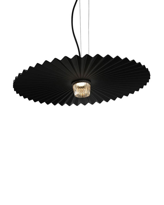 Pleated Metal Pendant Light