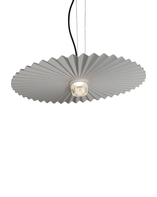 Pleated Metal Pendant Light