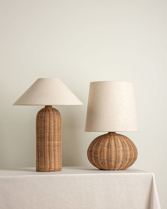 Rattan Weaving Table Lamp - B