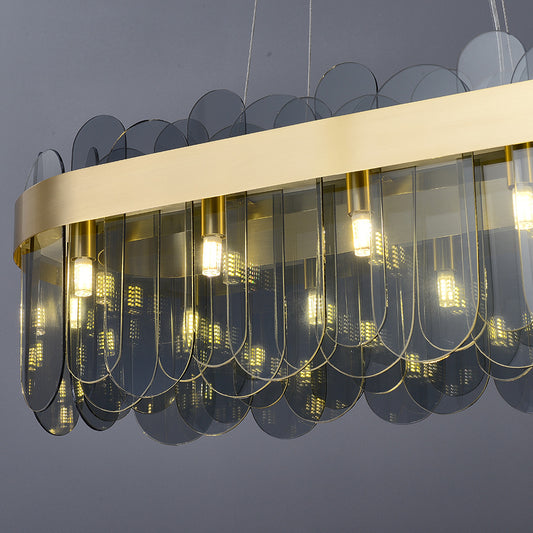 SIMPL Glass Pendant Light-Oval