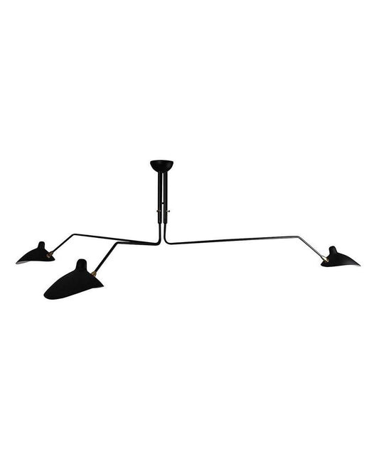 Serge Mouille Ceiling Light - 3 pivoting arms