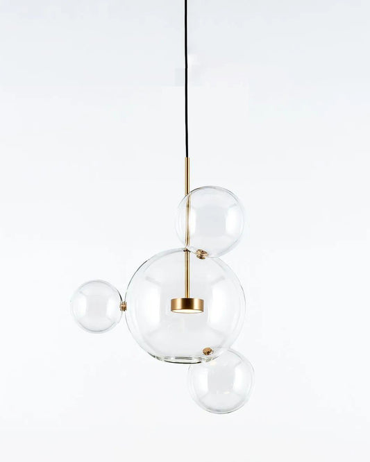 Soap Bubbles Clear Glass LED Pendant Light