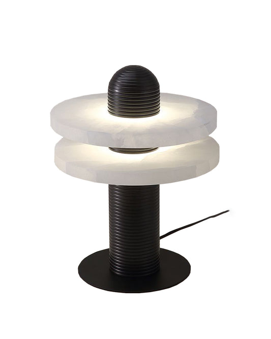 Threaded Marble Table Lamp 2 Layers