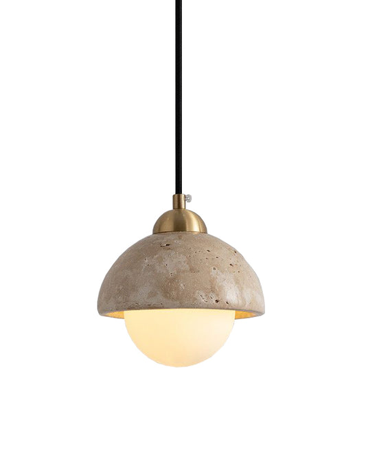 Travertine glass Pendant Light