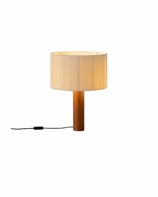 Wood Grain Fabric Table Lamp