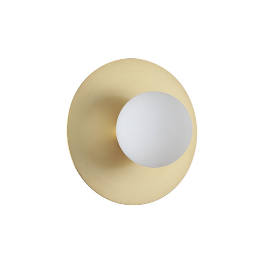 Brass Orb Wall Sconce