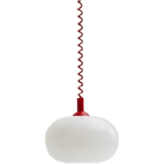 Stretch Thread Milk White Glass Dining Room Pendant Light