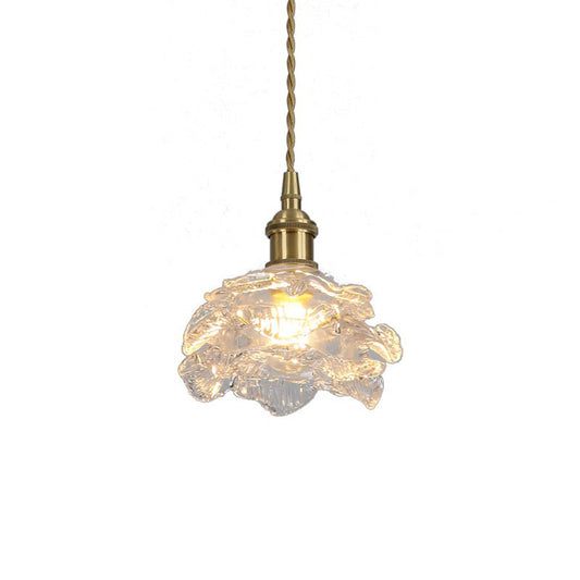 Floral Glass Pendant Light-A