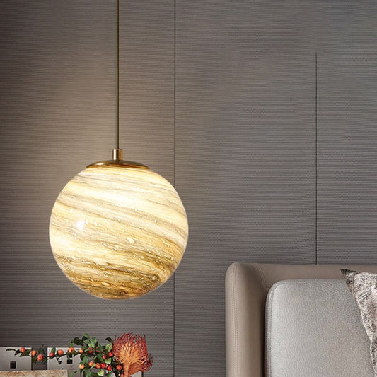 Planet Glass Small Pendant Light