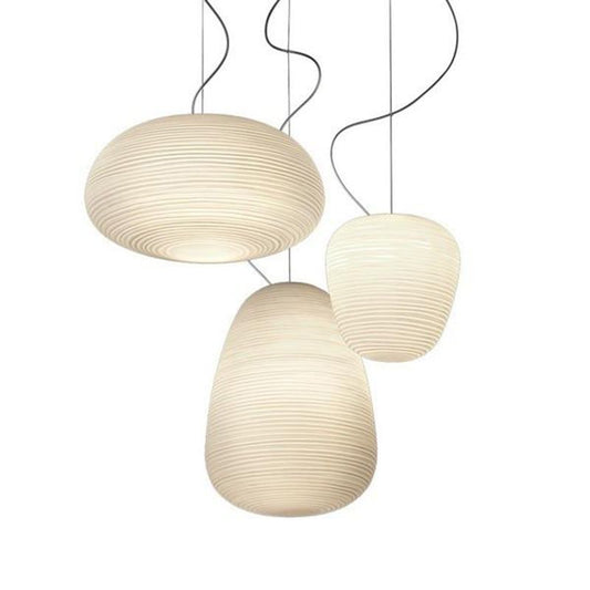 Silkworm Cocoon Glass Pendant Light